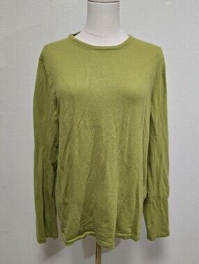 Jil Sander Cashmere Crewneck Sweater Green Size 48/Large